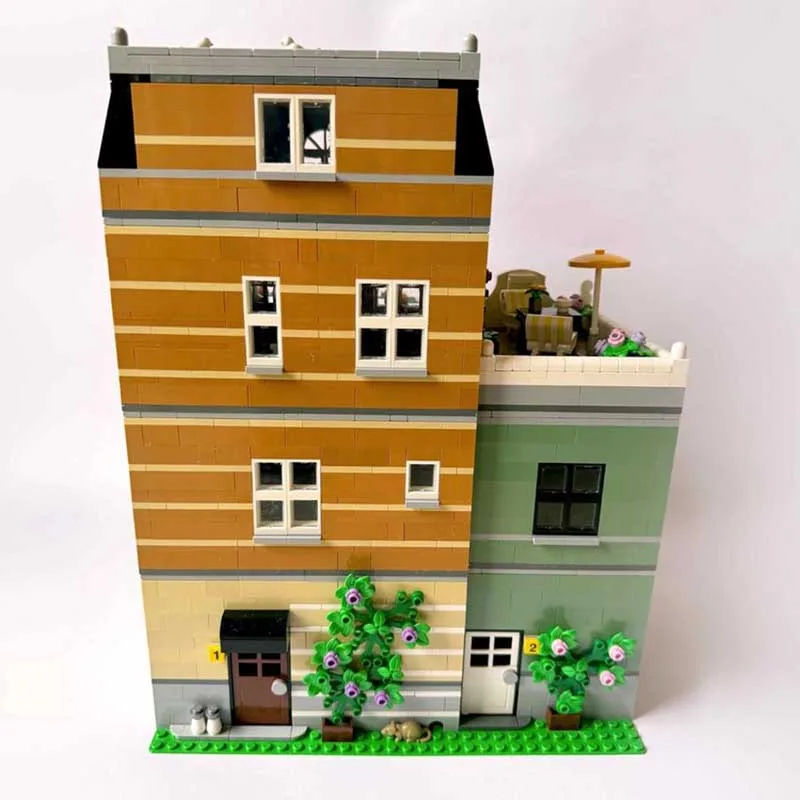

City Street View Model Moc Building Blocks Cheese Shop Model Technology Brick DIY Assembly Construction Holiday Toys Set Gifts
