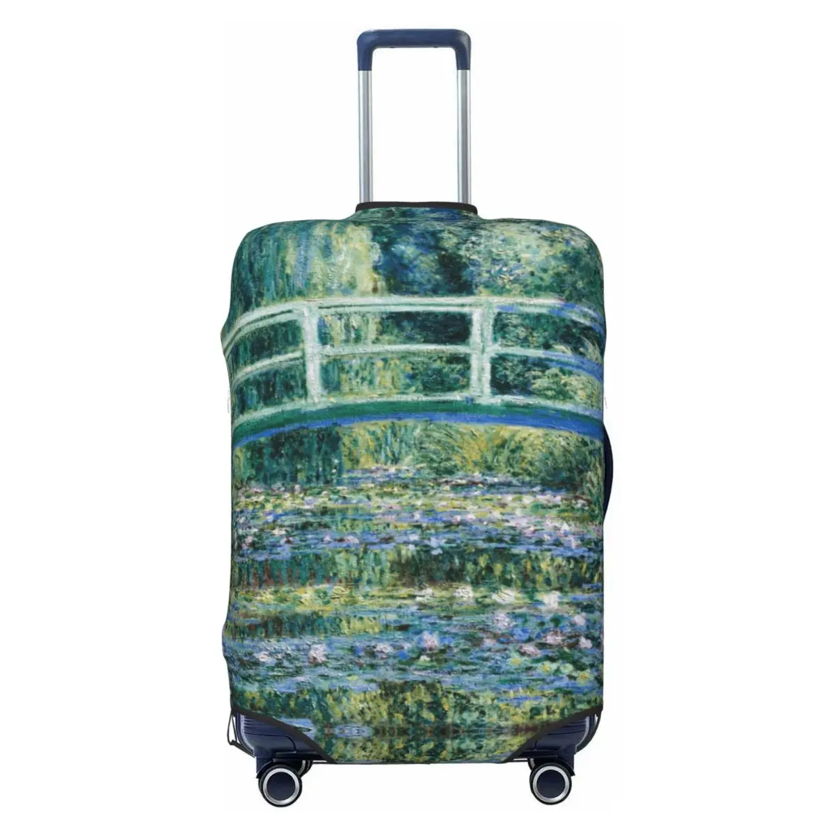 

Чехол для багажа The Waterlily Pond Green Harmony, модный защитный чехол для чемодана Claude Monet и японский мост