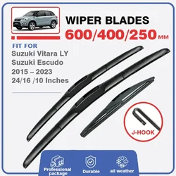 Front Rear Wiper Blades Set For Suzuki Vitara LY MK4 For Suzuki Escudo 2015 - 2023 Windshield Windscreen Window 24