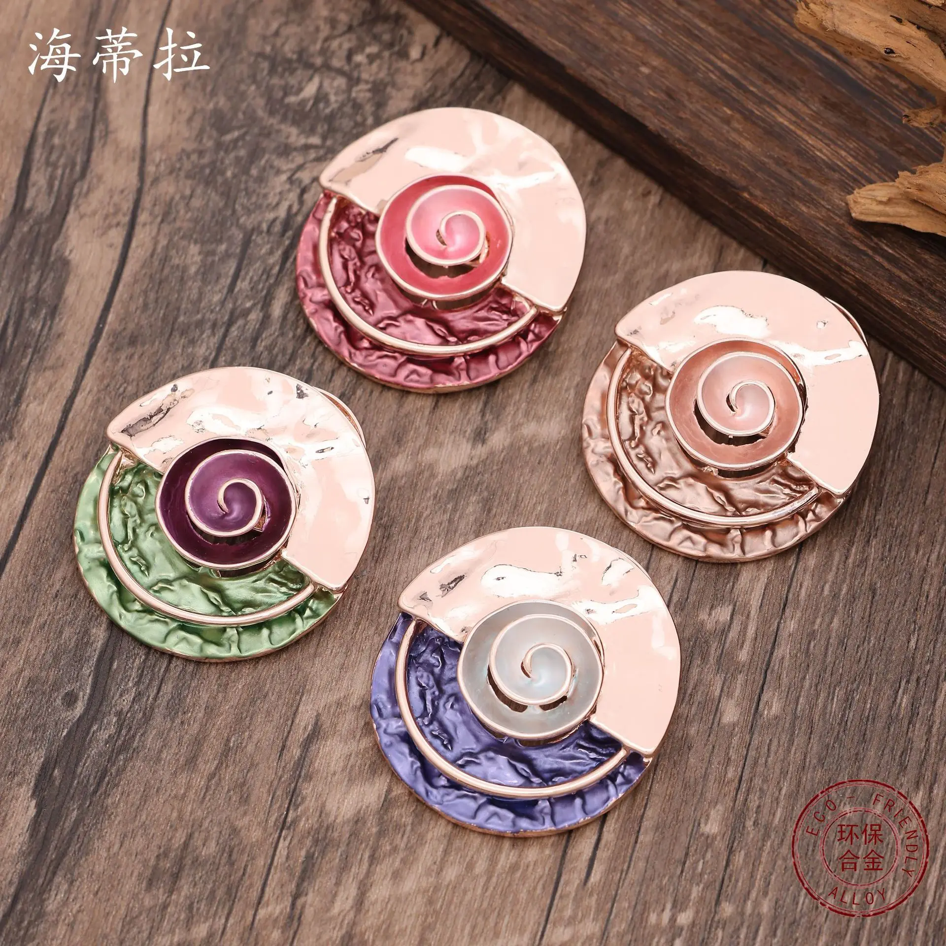 new round geometric compass magnetic brooch, retro compass women's party versatile multi-functional brooch