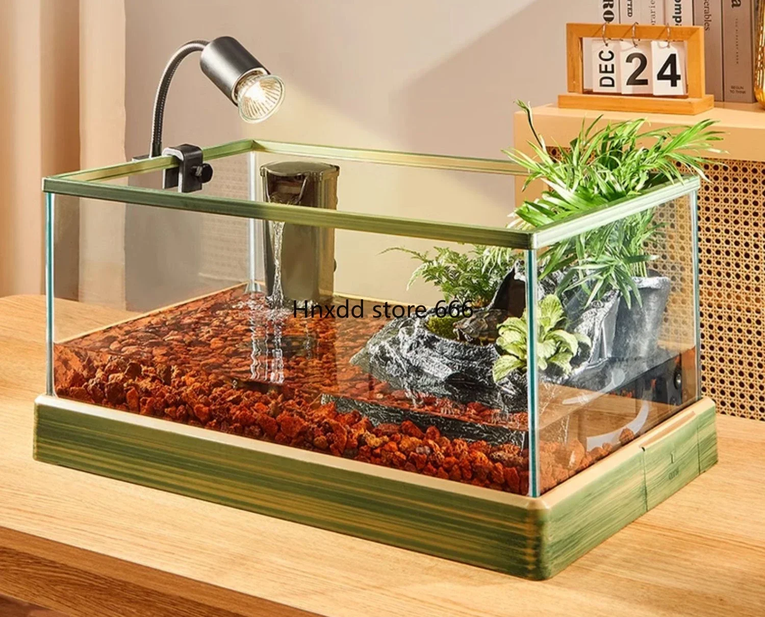 Suntai ecological landscaping villa fish and turtle co-raising tank living room household turtle desktop tank