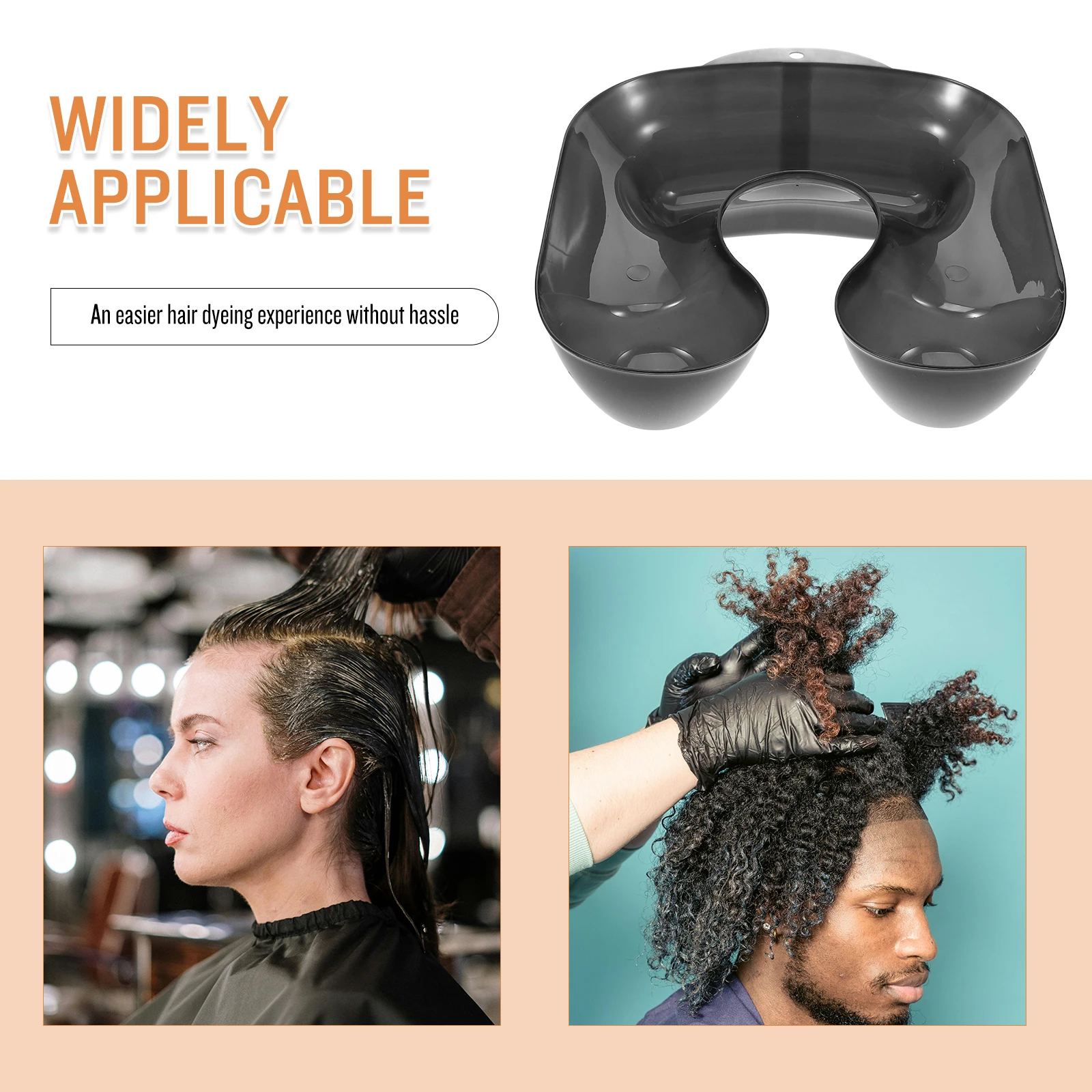 

Hair Dyeing Neck Tray Black Reusable Salon Shoulder Rest Perm Water Tray Styling Supplies Hair Coloring Treatment