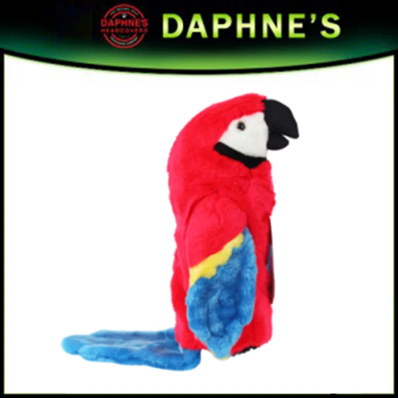 American Golf Cartoon Parrot Plush Cute Rod Cover No.1 Wooden Rod Cover Golf Head Cover Protective Cover