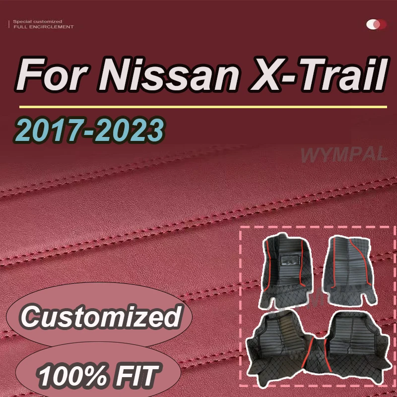 

LUXURY Car Floor Mats For Nissan X-Trail xtrail Rogue 2023 2022 2021 2020 2019 2018 2017 (5 seats) Auto Interior Accessories Rug