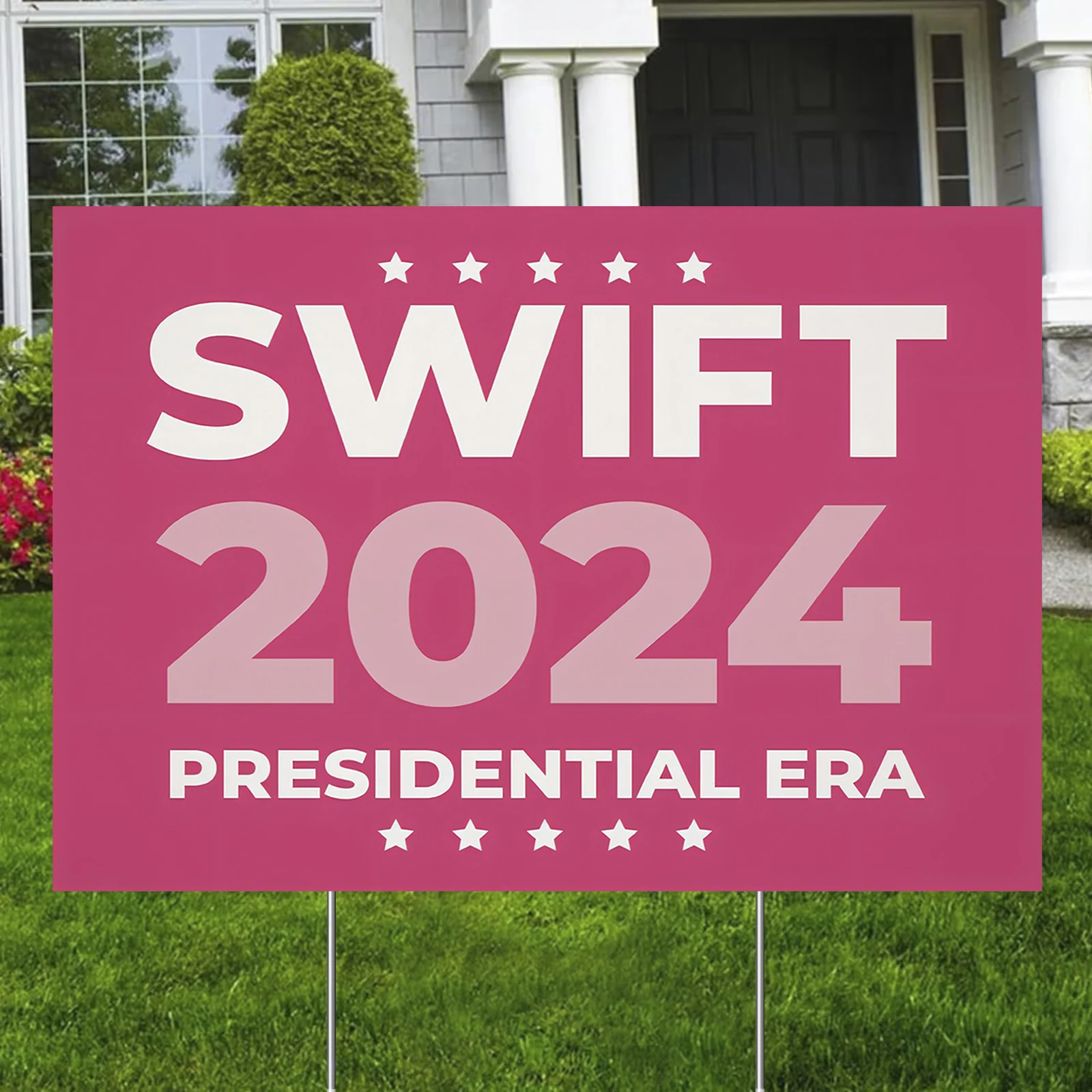 Taylor Swift 2024 Yard Sign 2024 Independent Voter Funny Outdoor Decor Sign for Home, Window or Office Lawn Sign