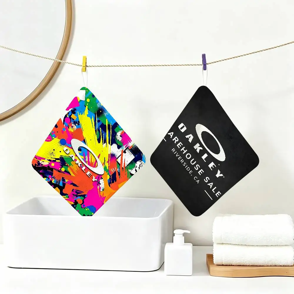 O_Oakleys Anime Polyester Cotton Hanging Hand Towel, Super Absorbent Hand Wiping Towel for Daily Household Use