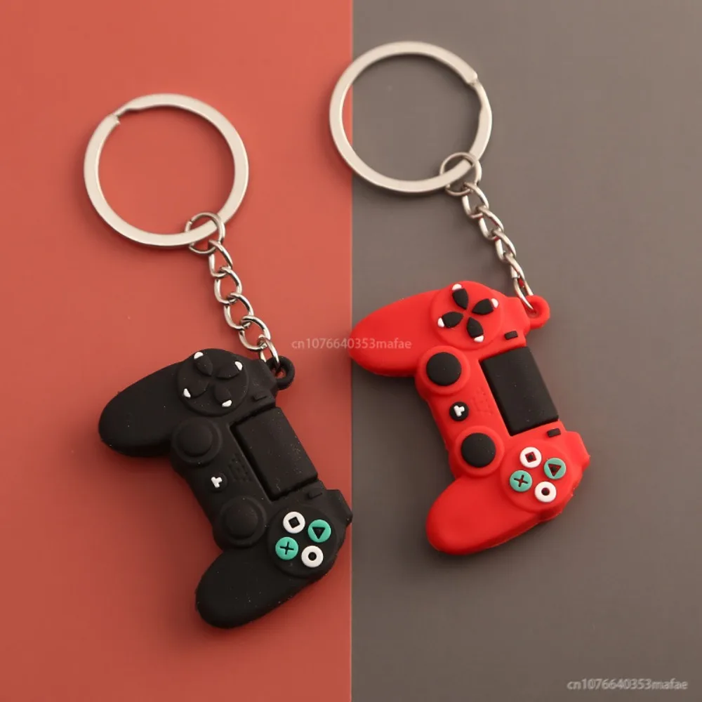 Video Game Handle Keyring for Men Mini Joystick Model Keychain For Men Women Simulation Control Handle Key Ring