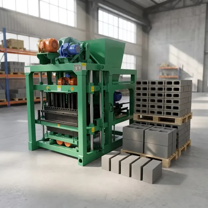QT4-25 Block Machine Automatic Shape Mold Form Build Make Press Machine