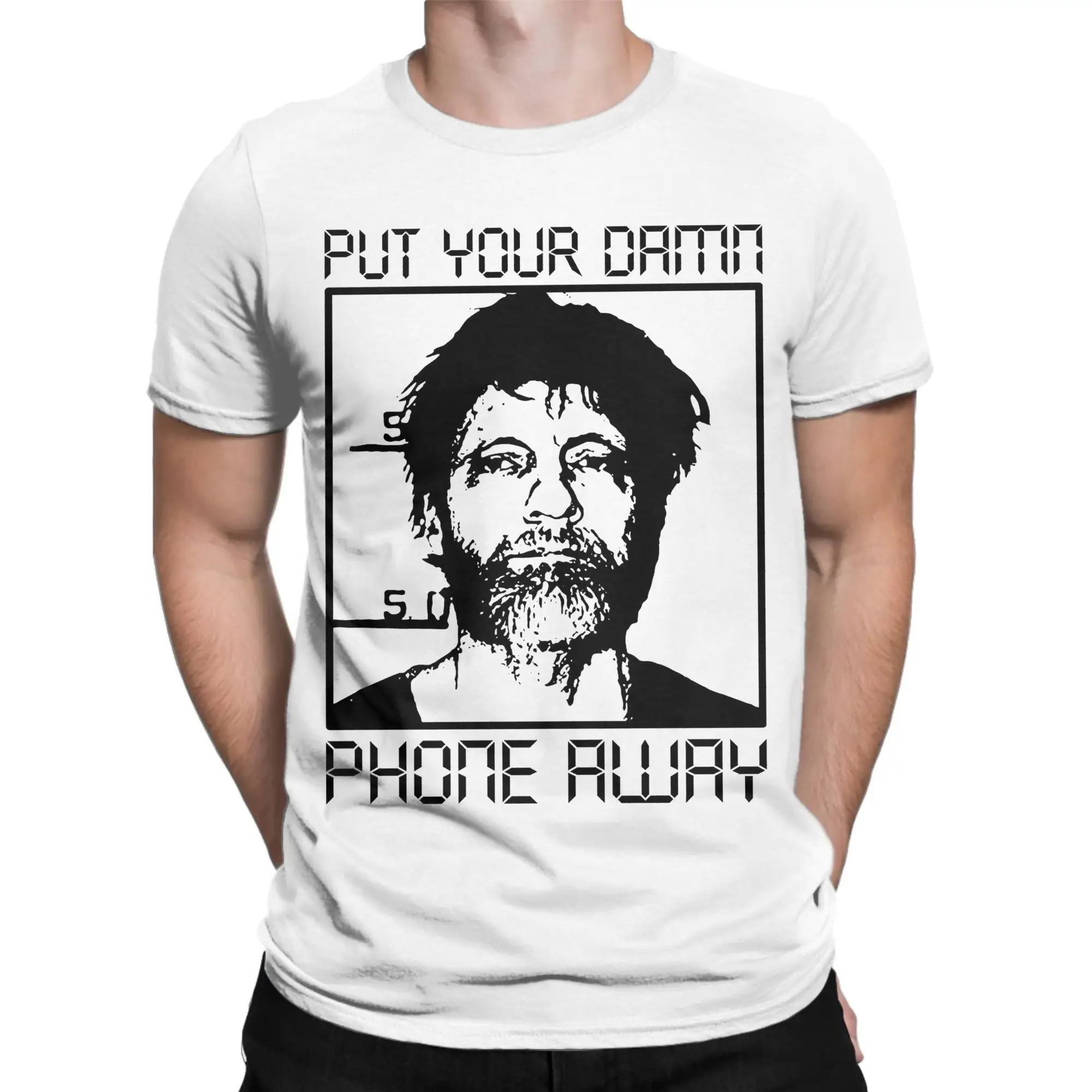 Ted Kaczynski Unabomber T-Shirt for Men Hang On To Your Love Pure Cotton Tees Crew Neck Short Sleeve T Shirts Clothes