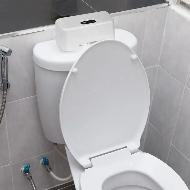 Touchless Toilet Flush Infrare Sensor Flusher Kit Rechargeable USB Charging Automatic Flusher with 1800mAh Battery for Toilets