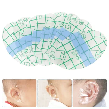 50แผ่นกันน้ำเครื่องป้องกันหูเด็กกรอบกันน้ำหมวกป้องกันหู Patch หมวกอาบน้ำเครื่องมือเด็กแรกเกิดสติกเกอร์