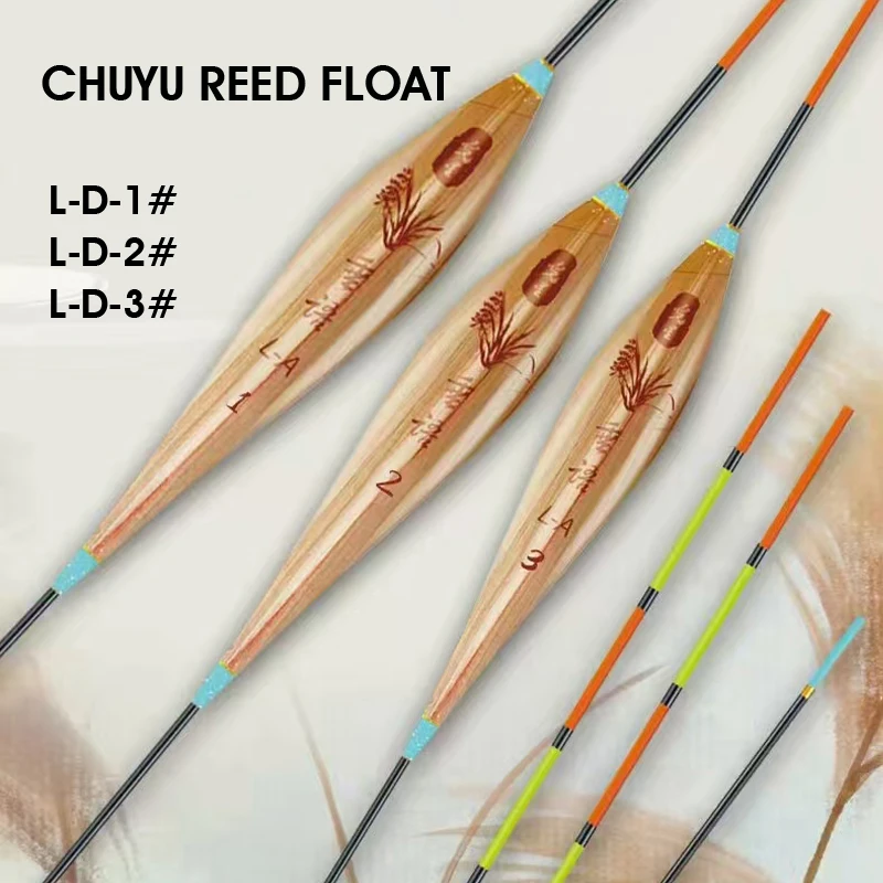 

GW Fishing Float Set of 3, 4.4g-5.4g Vertical Float, Reed Fishing Float, 52cm Length, Highly Sensitive Fishing Match Float