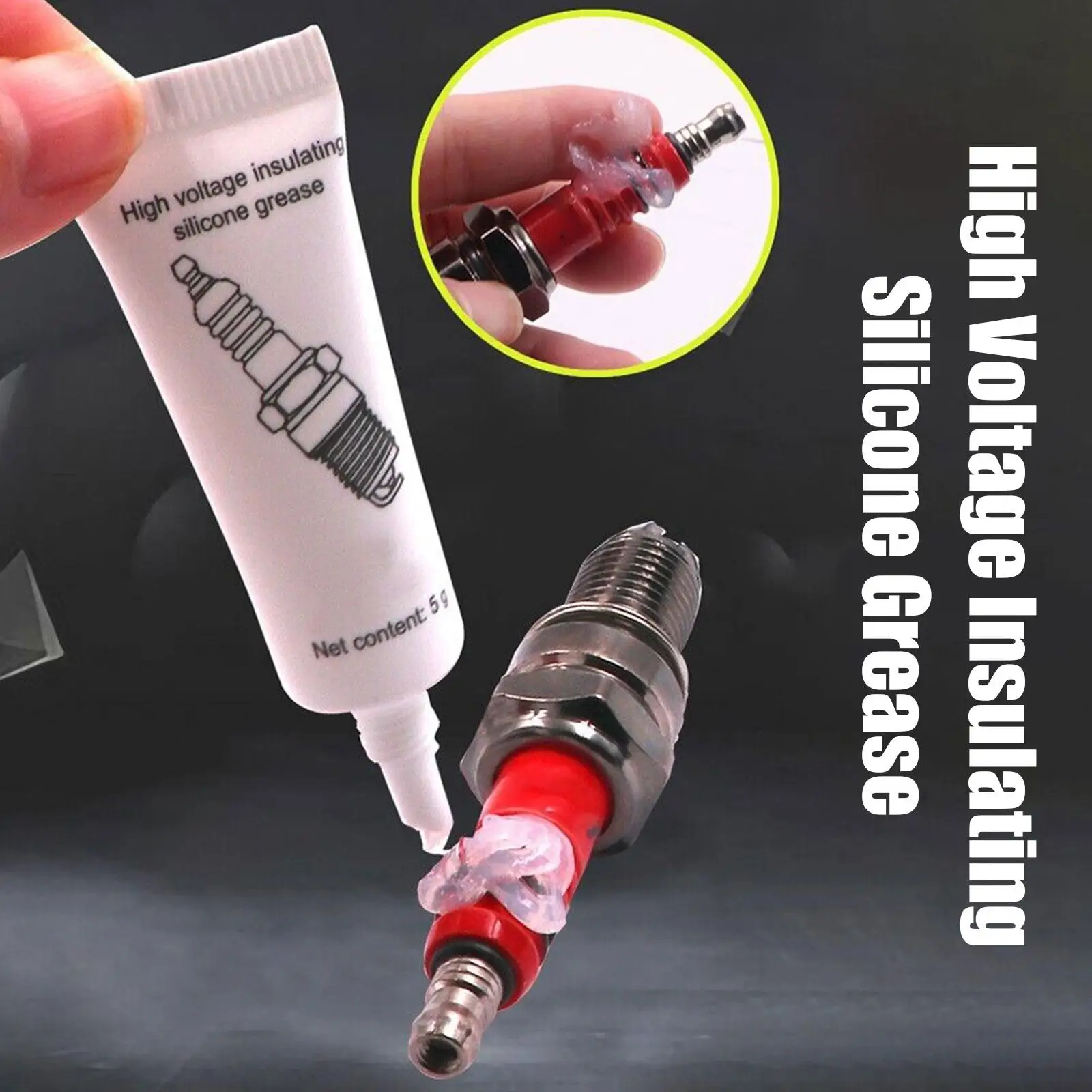 Car Spark Plug Insulating Grease High Voltage Insulation Resistance Grease Silicone Ignition Coil Temperature Low Corrosion X3K5