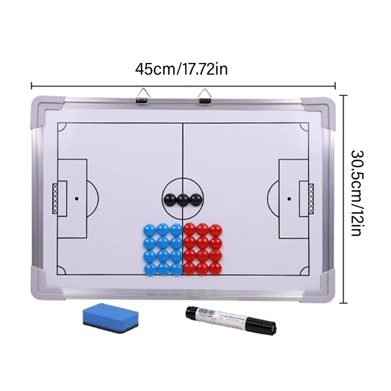 Tableros entrenamiento borrables doble cara, portapapeles estrategia, tablero táctico fútbol, ​​Plan juego,