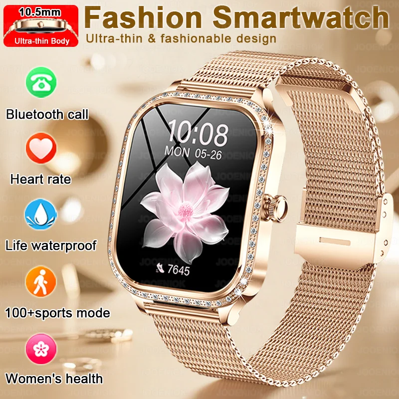 

2026 New Luxury Smart Watch Women Gift 1.75-inch Ultra-thin Body Heart Rate Waterproof Outdoor Sports Bluetooth Call Smartwatch