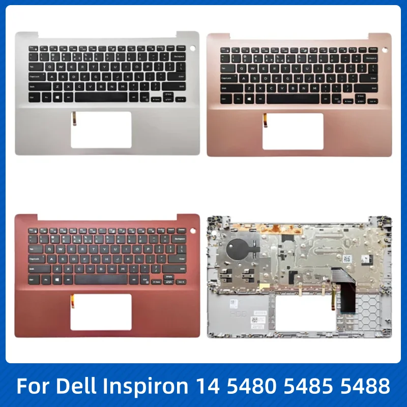 New Original for Dell Inspiron 14 5480 5485 5488 Laptop Palmrest Upper Case  with US Backlit Keyboard Computer Replacement Parts