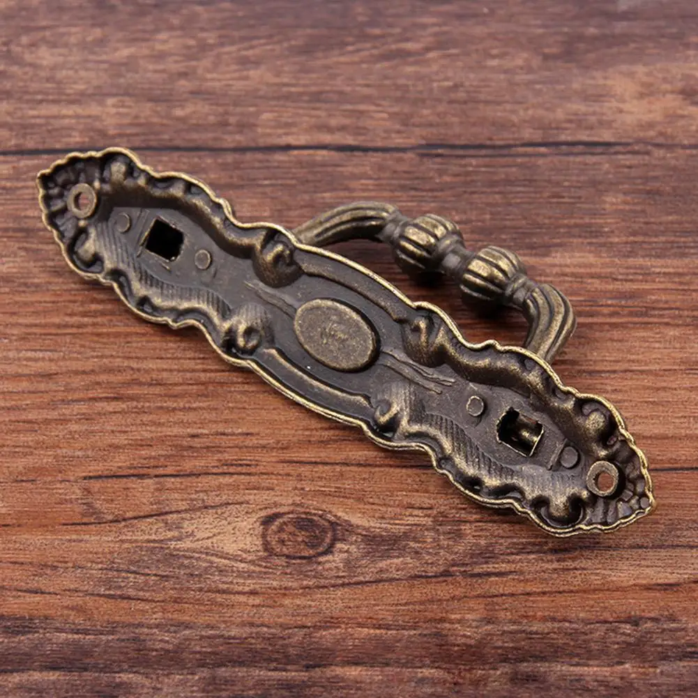 1/3 قطعة العتيقة برونزية درج مقبض كابينة سبائك الزنك درج مقابض الأبواب للأثاث إكسسوارات الأجزاء الداخلية للكمبيوتر دولاب سحب المقابض