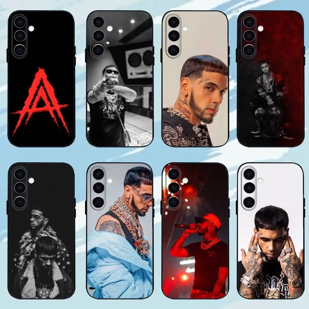

A-Anuel AAAA Rapper Phone Case For Samsung Galaxy A73,A72,A71,A70,A53,A52,A51,Others Soft Black Shell ll