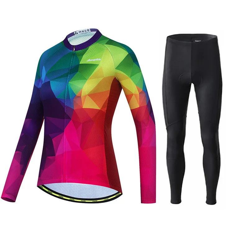 

Long Sleeve Cycling Clothes Jerseys Man Jersey Pants Set Mens Clothing Men Suit Sleve Uniforms Leg Mtb Bicycle Road Bike 2025