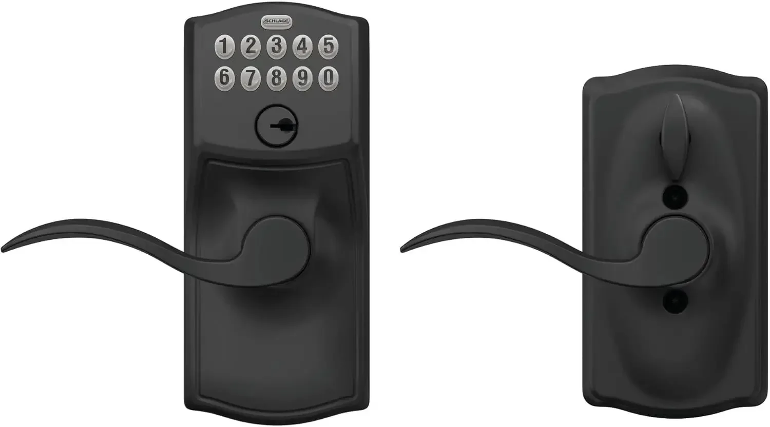 FE595 CAM 622 Acc Keypad Entry with Flex Electronic Lock, Matte Black