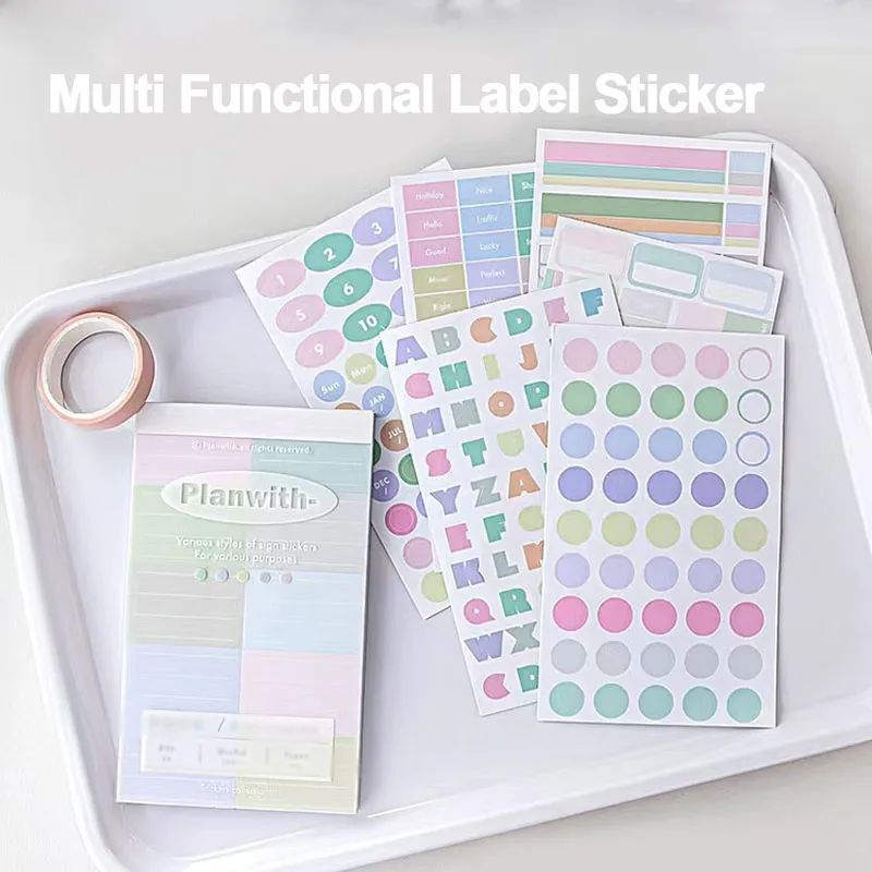 Etiqueta adhesiva multifuncional para llaves de aprendizaje, etiqueta de índice de clasificación, pegatina práctica, 1 ud.