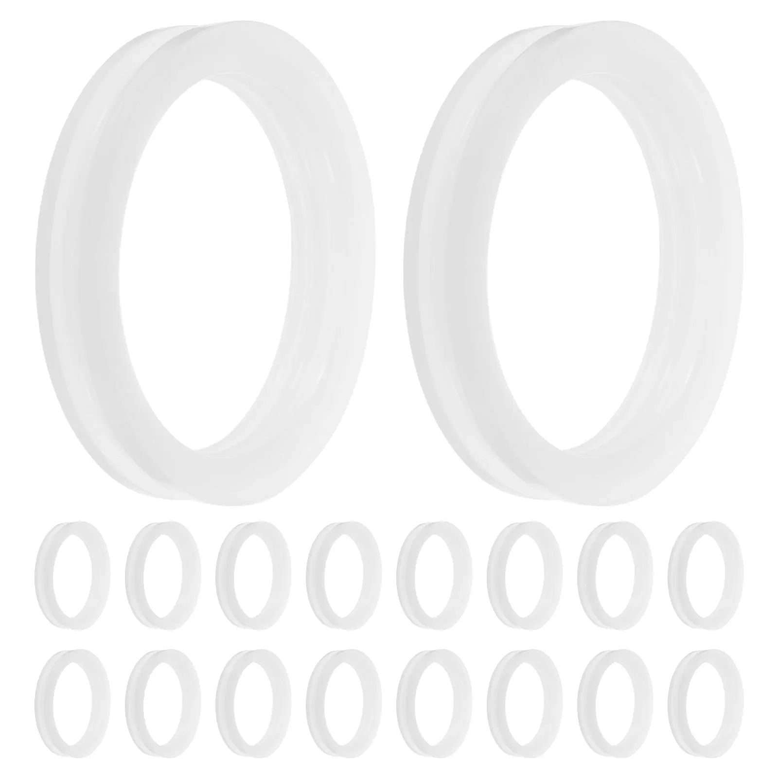 

72pcs Solar Collector Sealing Rings Silicone Gasket for Water Heater Vacuum Tube Repair Leak Prevention Fits Most Tubes