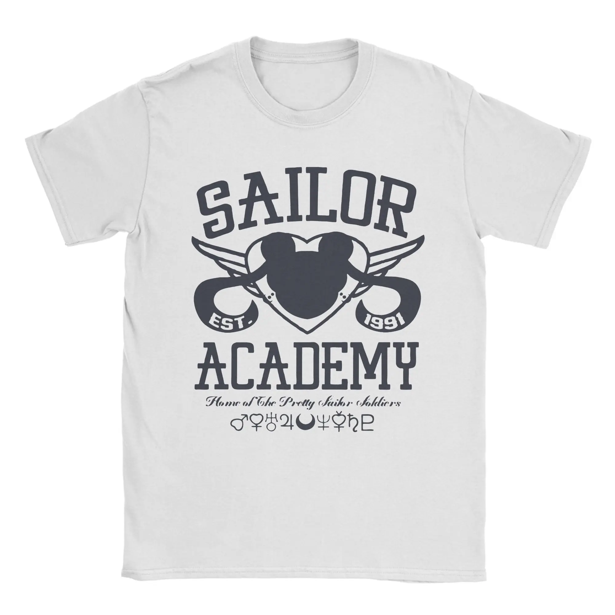 Sailors Moons  Anime Vintage 90s Ulzzang T Shirt  100% Cotton Tops Humorous Short Sleeve Crew Neck Tee Shirt Printing T-Shirts