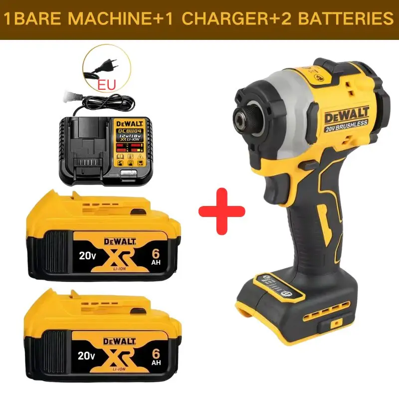 DEWALT DCF850 20V Impact Drill Brushless Motor 205Nm Variable Speed Electric Screwdriver Woodworking Driver Bare Tool power tool image 3
