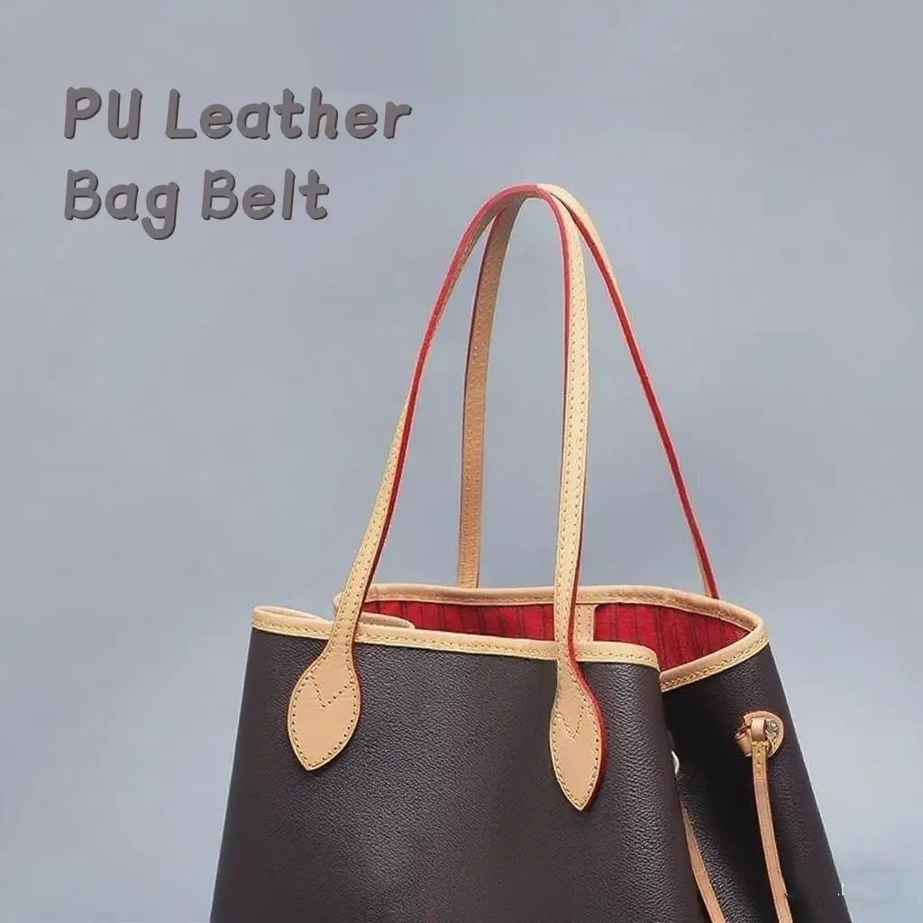 

60cm Long PU Leather Bag Belt Detachable Shoulder Bag Strap Lady DIY Replacement Handbag Belt Straps Handmade Bag Accessories