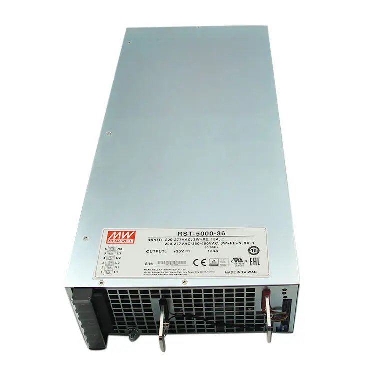 

MeanWell Power Supply RST-5000-36 5000w 36v Three Phase Switching Power Supply for Industrial