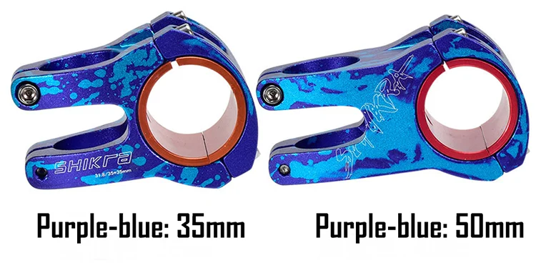 SHIKRA High-Strength Mountain Road Bicycle Pattern Stem 35mm 50mm Riser 31.8/35mm MTB Bike Stem