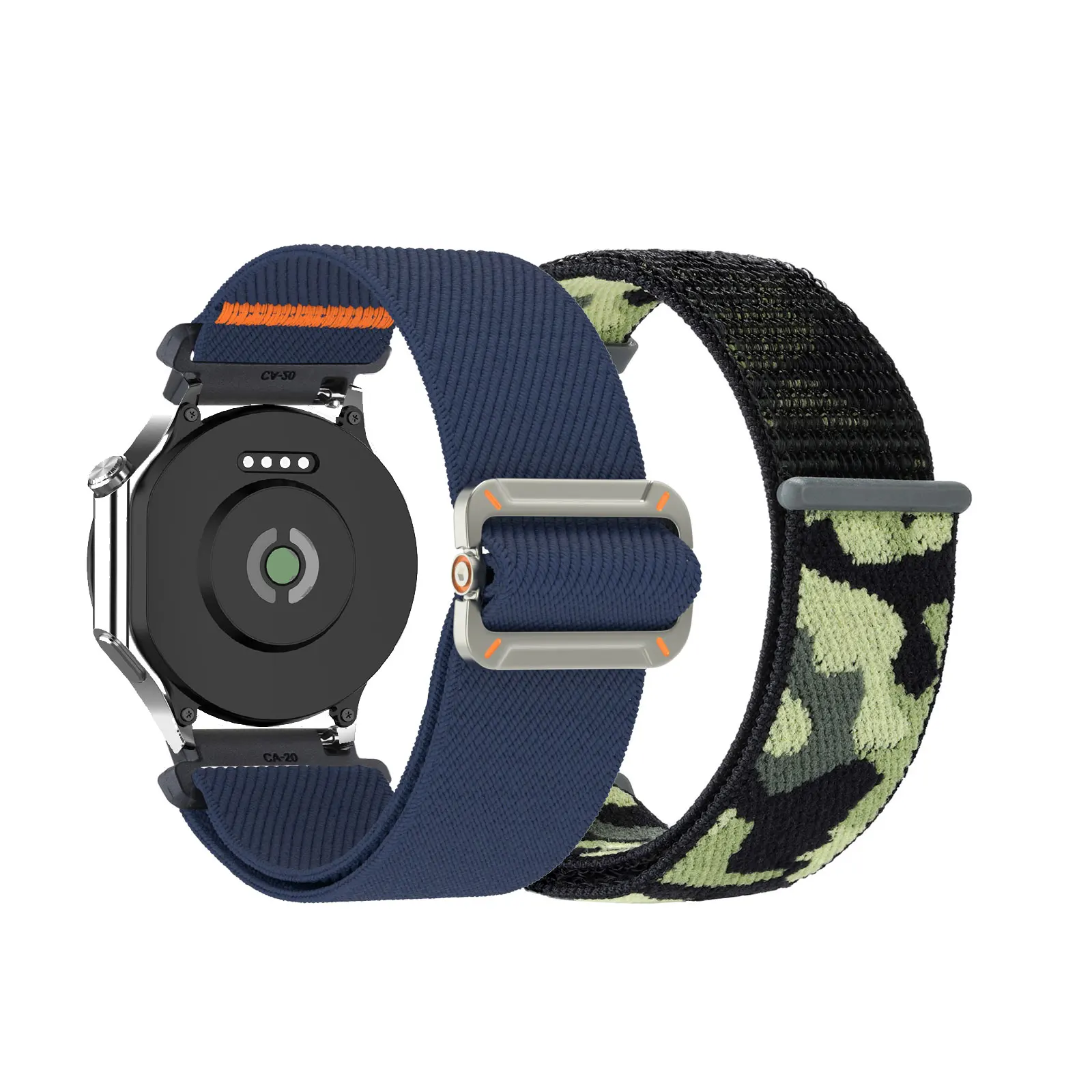 

2pcs Nylon Bands for OPPO Watch X/X2 Band, Elastic Nylon Sports Strap