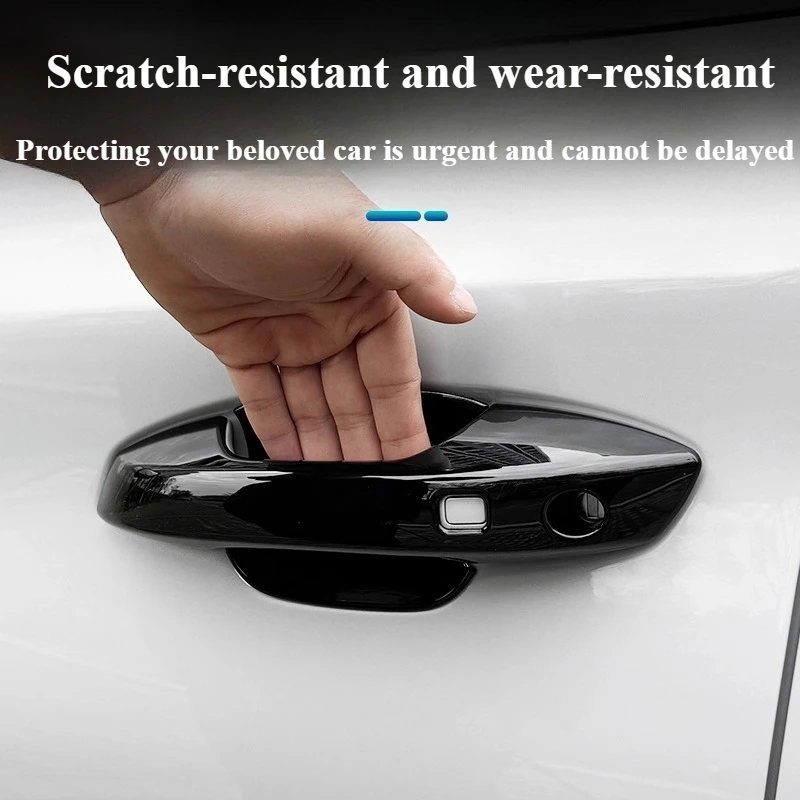 ل BYD Atto 3 Yuan Plus 2022-2025 مقبض الباب الخارجي للسيارة غطاء الصيد إطار حامي وعاء الباب