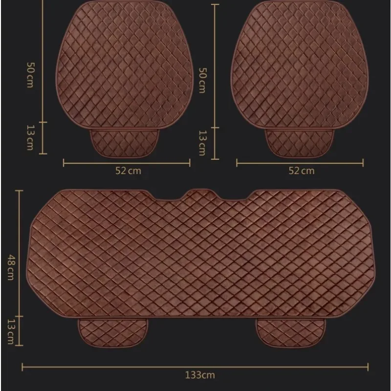 Linen Car Seat Cover Quality Flax Breathable Car Seat Cushion Anti Sratch Chair Protector Pad Universal for Sedan Suv
