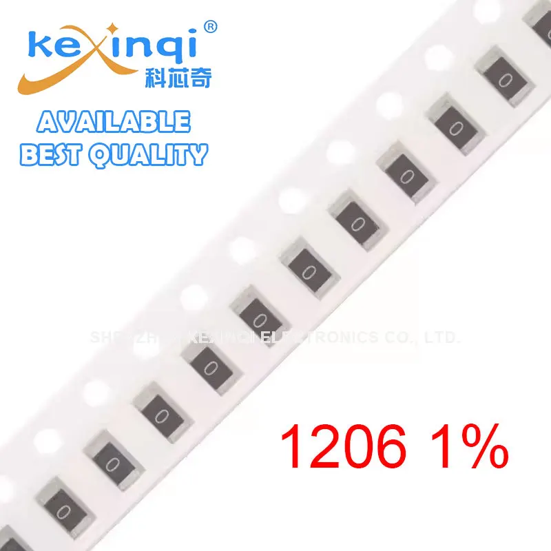 100pcs 1206 1% SMD Resistor 0R ~ 10M 1/4W 0R 0.1R 1R 10 100 150 200 300 Ohm 1K 2.2K 4.7K 10K 100K 1R 10R 100R 150R 220R 330R 1M