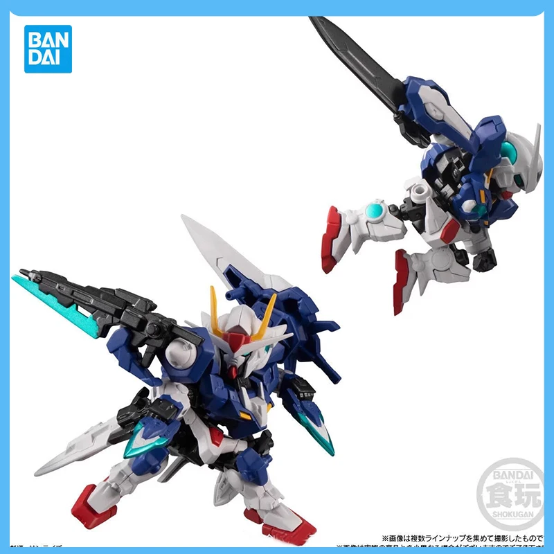 Original Bandai Gashapon Gundam Noh Angel Gundam 00R Avalanche Goddess Of Justice Capsule Toy Movables Joint Model Children Toys