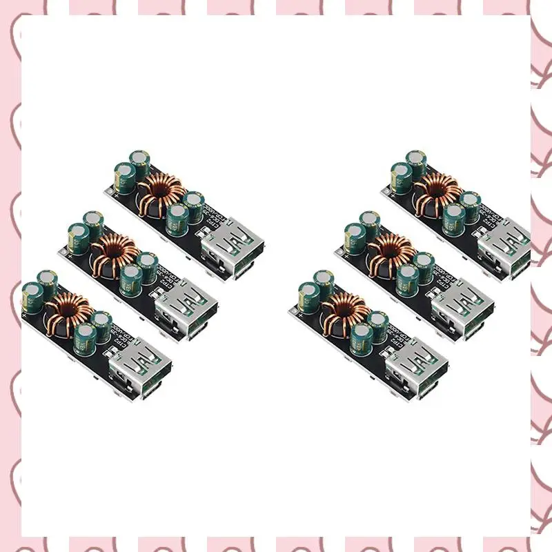 

HHTL 6PCS 60W 6-35V DC to USB Type C PD 3.0 QC4.0 + & Type A QC3.0 DC Fast Charge 12V 24V Step-Down Power Module