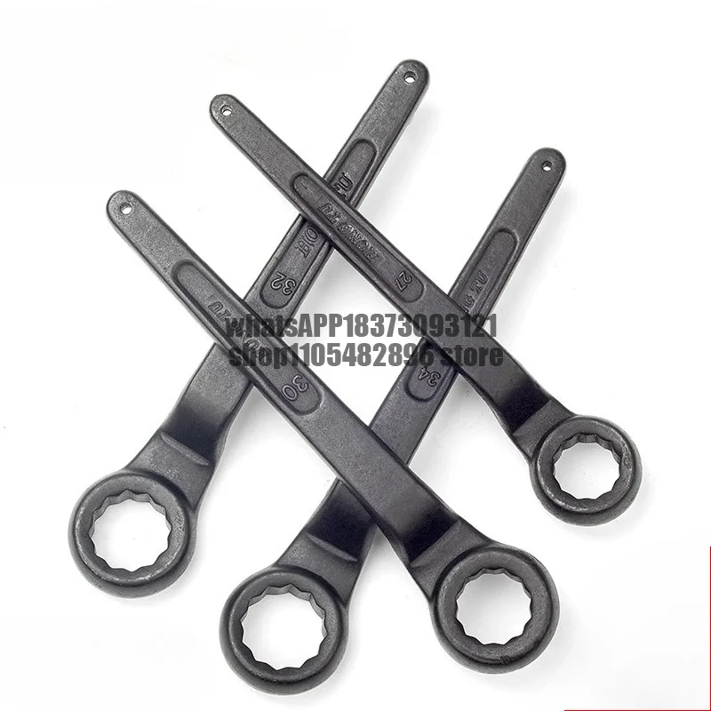 Heavy Duty Single Head Plum Wrench, Extended High Neck Tapping Wrench Plum Board Tool 24-30-46 mm
