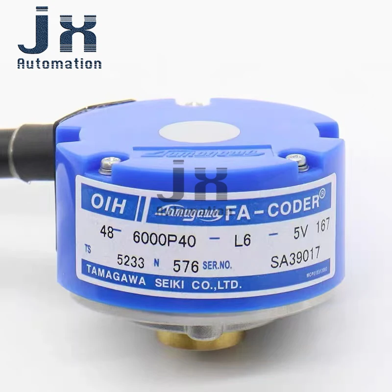 6000P/R Incremental Rotary Encoder DC5V Outer Diameter 48mm Inner Diameter 8mm Yongda and Hitachi Elevator Encoder TS5233N576