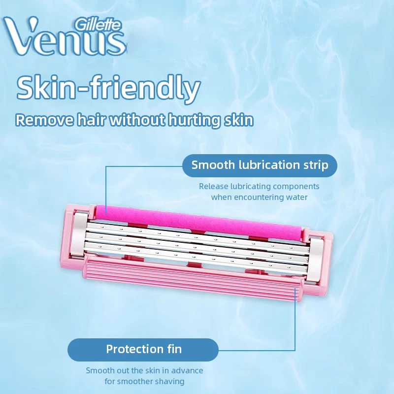 4/8 Pcs Women Manual Safety Razor Gillette Venus Disposable Women's Shaver 3-layer Blades Quadruple Protection System