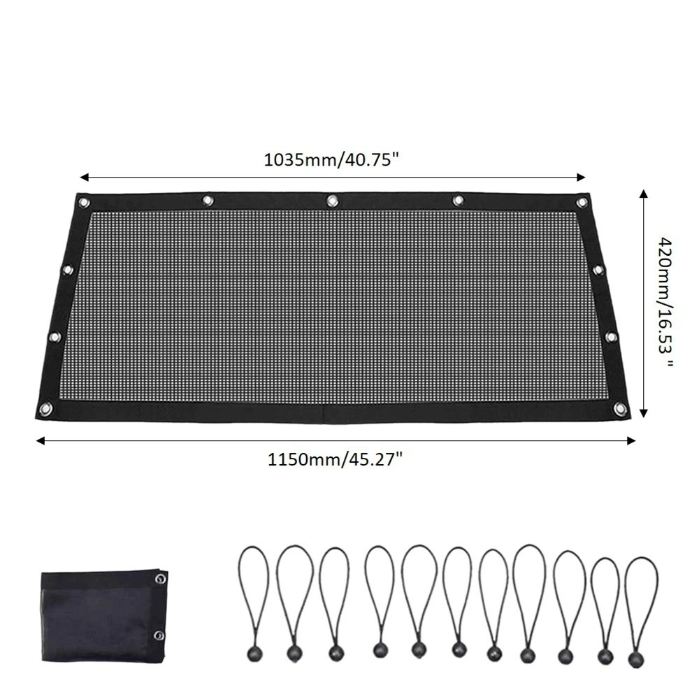 UTV Front Rear Window Net For RZR PRO XP XP4 1000 2020 2021 2022 Window Shade Shield Roll Cage Mesh Net Door Scratch Prevention
