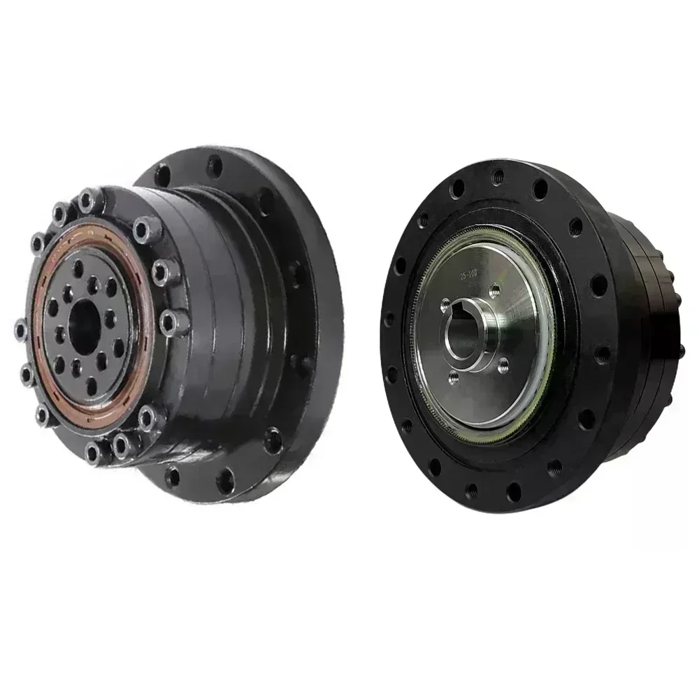 Harmonic Drive With Flange Plate Cup Type Harmonic Reducer Humanoid Robot Arm For Nema17 23 Step 40 60 80mm Flange Servo Motor