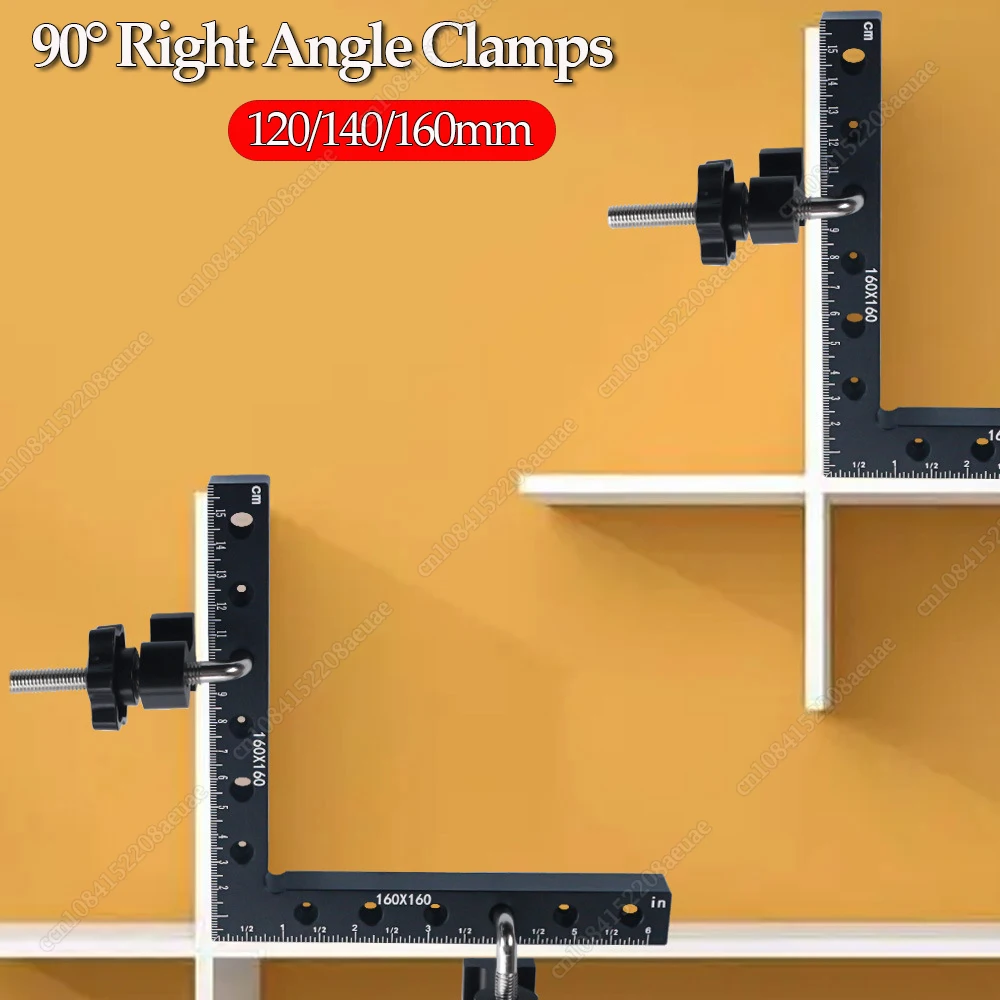 

90 Degrees L-Shaped Auxiliary Fixture Splicing Board Positioning Panel Fixed Clip Carpenter's Square Ruler Woodworking Tool