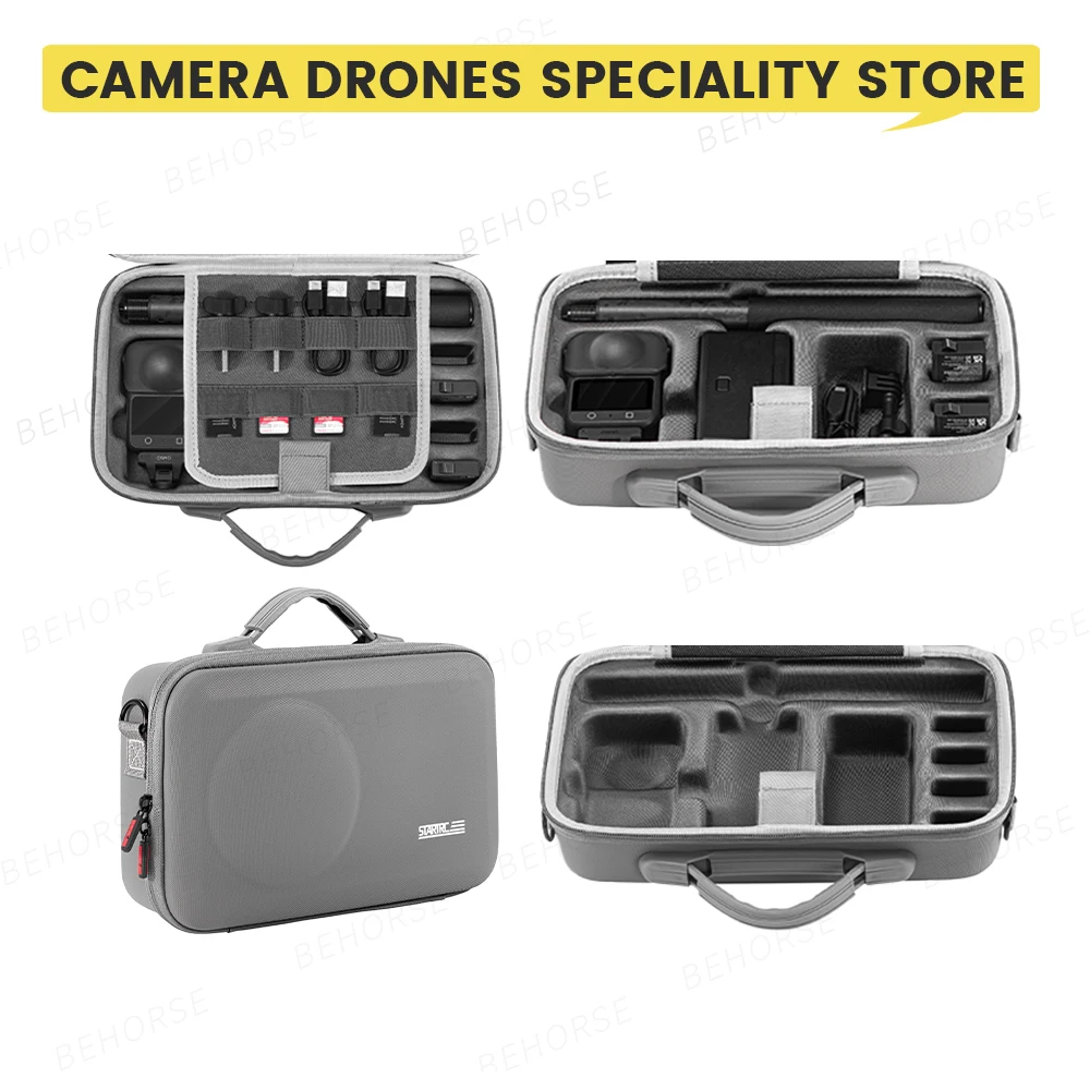 

Storage Bag For OSMO 360 Carrying Case Travel Shoulder Bag PU Waterproof Portable Handbag Box For DJI Osmo360 Camera Accessories