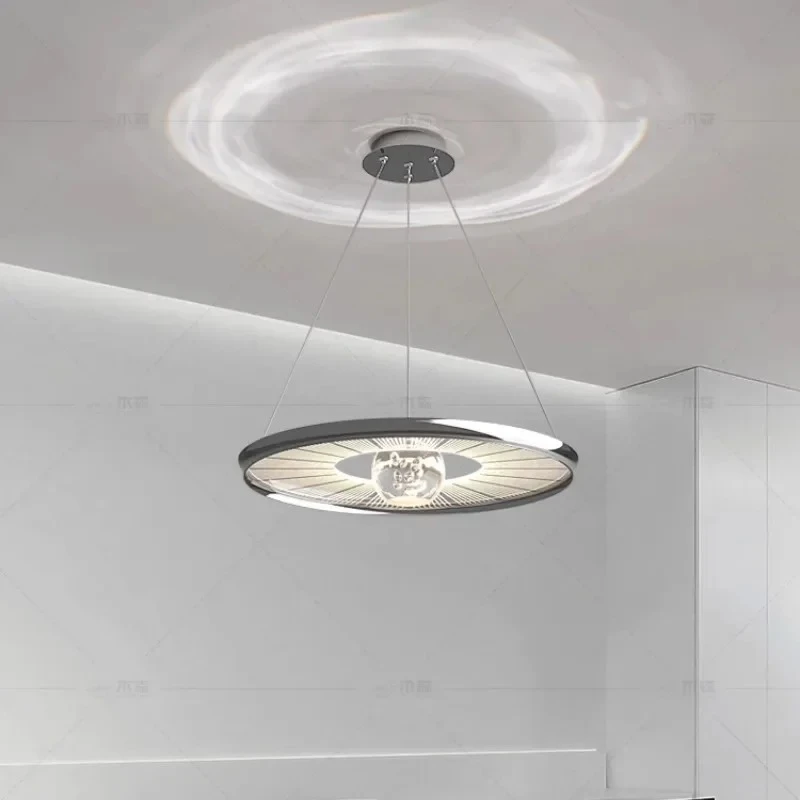 Nordic Luxury Originality Circular Pendant Lamp for Home Decor Living Rroom Bedroom Chandelier Interior Lighting Hanging Fixture