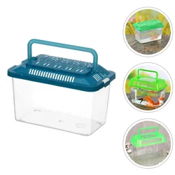 Plastic Turtle Fish Tank Habitat Breeding Tortoise Living Climbing Pet Feeding Container Reptilians Aquarium