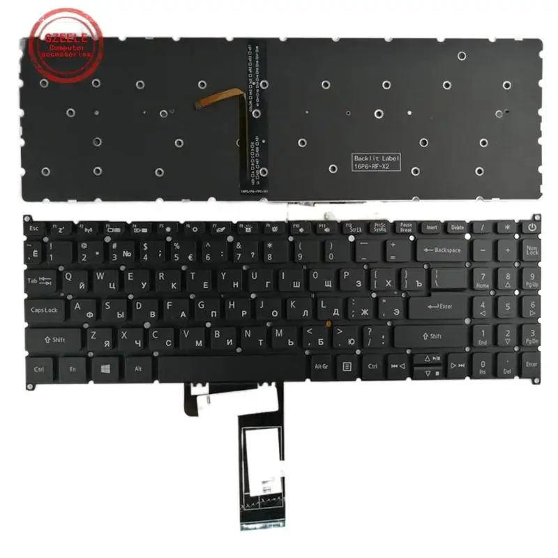 WYORESY SP/US/RU/FR For Acer Swift 3 SF315-51 SF315-51G N17P4 A515-52 A515-52G A515-53 A515-54 laptop US keyboard no-frame