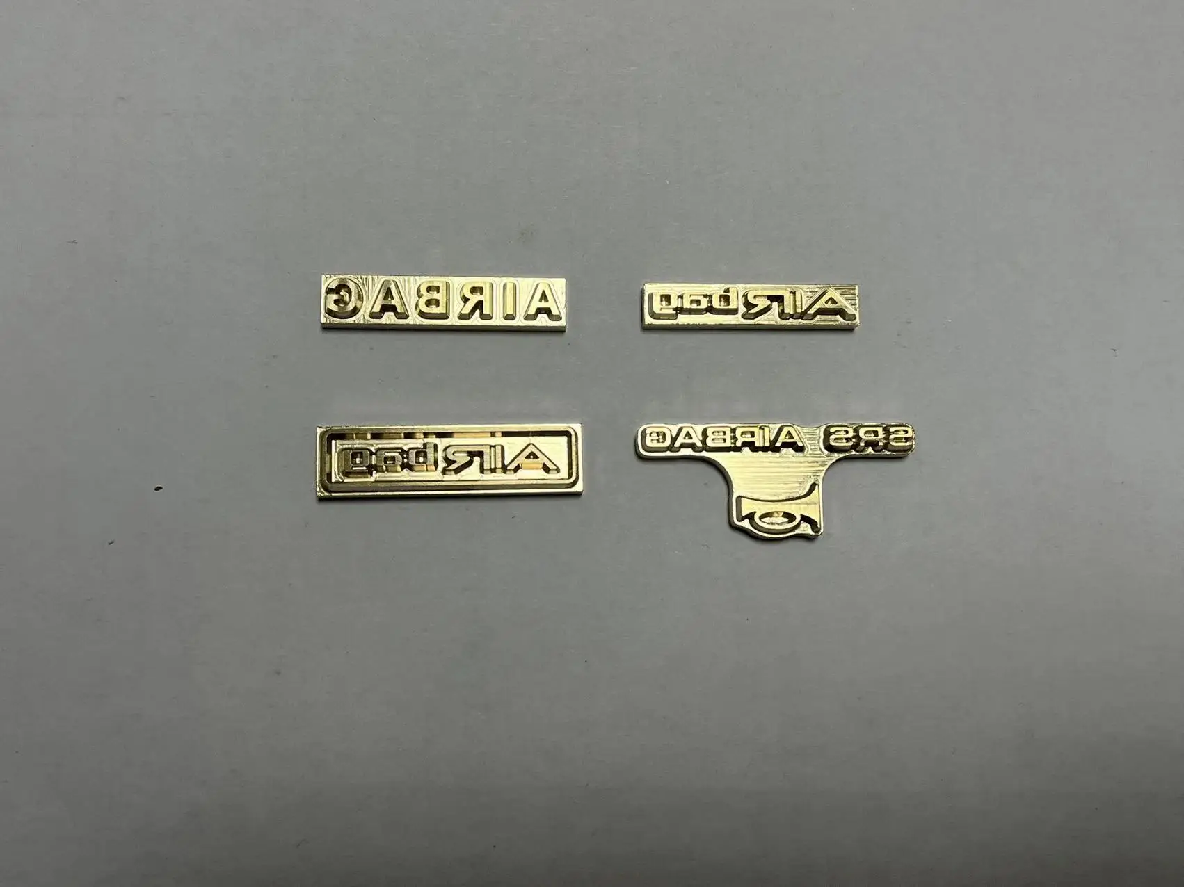 Customized Car D34 D35 D36 D57 D113-D120 SRS SRP Brass Mould Stamp For Airbag Leather Price For One Piece Only