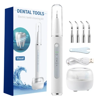 Ultrasonic Electric Dental Scaler Visual Teeth Whitening with HD Camera Dental Calculus Tartar Remover Tools Cleaner Teeth Stain