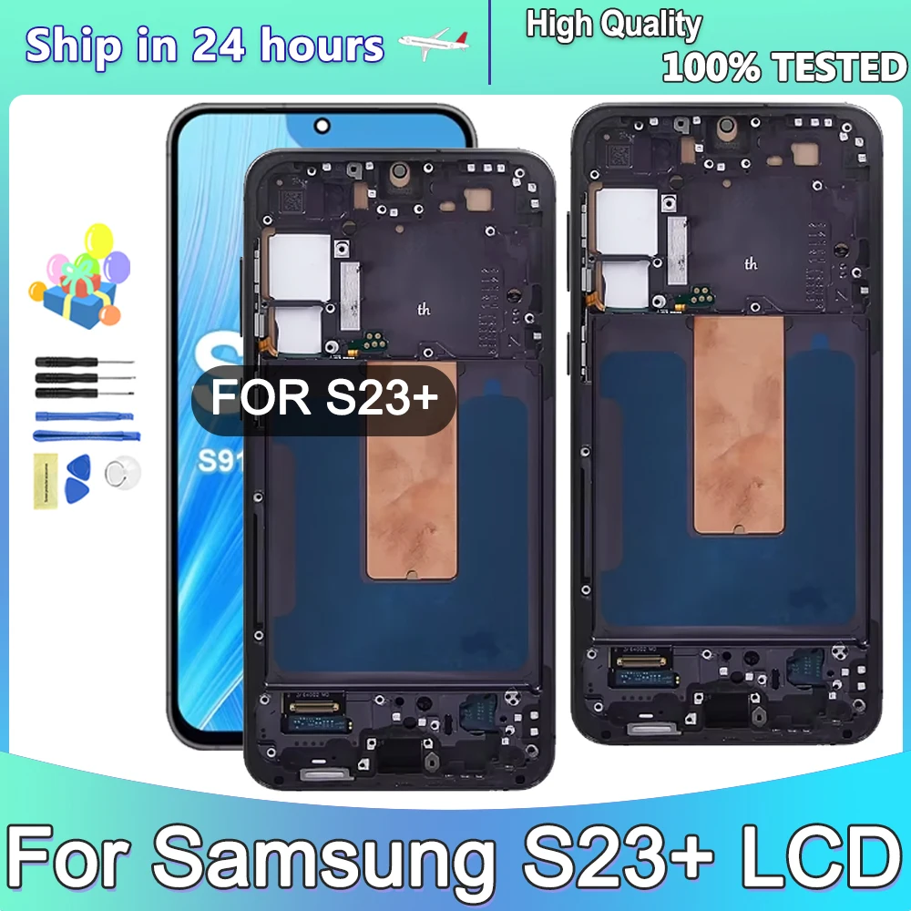 

TFT For Samsung Galaxy S23+ S916B S916B/DS Lcd Display Digital Touch Screen with Frame Replacement